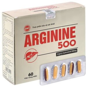 Arginine 500 hỗ trợ giải độc gan, bổ gan hộp 60 viên - 07/2024 | nhathuocchangpharma.com