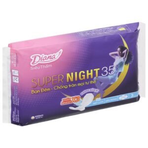 Băng vệ sinh ban đêm Diana mặt lưới siêu thấm, có cánh 35cm gói 3 miếng - 07/2024 | nhathuocchangpharma.com