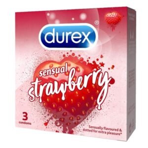 Bao cao su Durex Sensual hương dâu 52mm hộp 3 cái - 07/2024 | nhathuocchangpharma.com