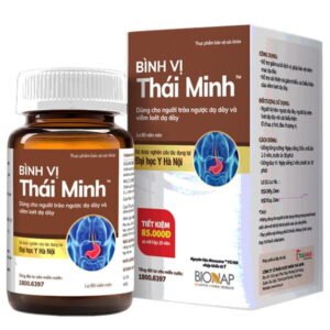Bình Vị Thái Minh hỗ trợ giảm viêm loét dạ dày chai 80 viên - 07/2024 | nhathuocchangpharma.com