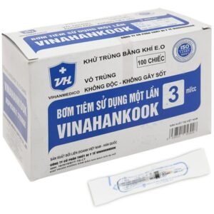 Bơm kim tiêm Vinahankook (3ml/cc) hộp 100 cái - 07/2024 | nhathuocchangpharma.com