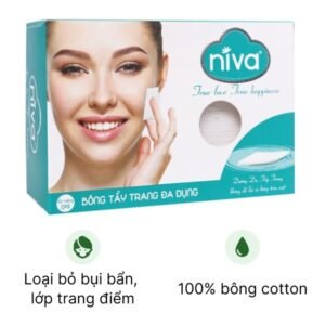 Bông tẩy trang đa dụng Niva an toàn, dịu nhẹ cho da hộp 80 miếng - 07/2024 | nhathuocchangpharma.com