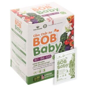 Cốm Chất Xơ BobBaby hỗ trợ bổ sung chất xơ hộp 20 gói x 5g - 07/2024 | nhathuocchangpharma.com