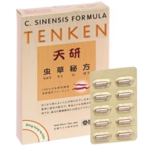 Đông trùng hạ thảo Tenken bồi bổ cơ thể hộp 60 viên - 07/2024 | nhathuocchangpharma.com