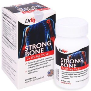Drlife Strong Bone bổ sung canxi, ngừa loãng xương chai 60 viên - 07/2024 | nhathuocchangpharma.com
