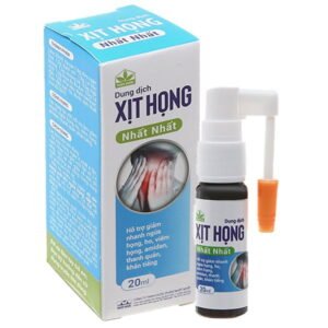 Dung dịch xịt họng Nhất Nhất hỗ trợ giảm ho, khản tiếng chai 20ml - 07/2024 | nhathuocchangpharma.com