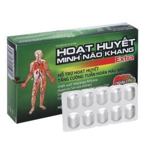 Hoạt huyết Minh Não Khang Extra giúp tăng cường tuần hoàn máu não hộp 20 viên - 07/2024 | nhathuocchangpharma.com
