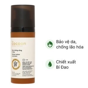 Kem chống nắng bí đao Cocoon SPF50+/ PA++++ cho da nhạy cảm, dầu mụn chai 50ml - 07/2024 | nhathuocchangpharma.com