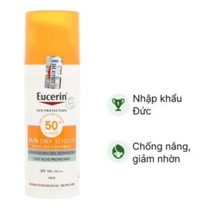 Kem chống nắng Eucerin Sun Dry Touch Oil Control Face SPF 50+/PA+++ giảm nhờn chai 50ml - 07/2024 | nhathuocchangpharma.com