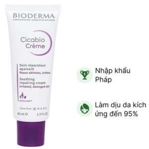 Kem dưỡng Bioderma Cicabio Crème phục hồi và làm dịu da kích ứng tuýp 40ml - 07/2024 | nhathuocchangpharma.com