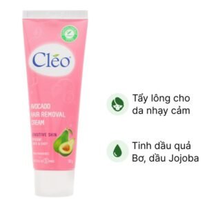 Kem tẩy lông Cléo Avocado Hair Removal Cream cho da nhạy cảm tuýp 50g - 07/2024 | nhathuocchangpharma.com