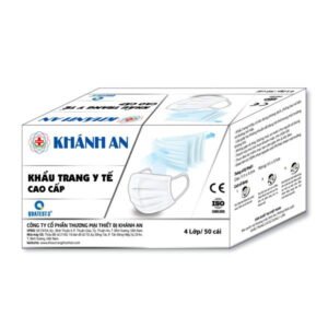 Khẩu trang y tế Khánh An 4 lớp màu trắng hộp 50 cái giảm 10k - 07/2024 | nhathuocchangpharma.com