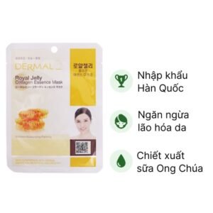 Mặt nạ cấp ẩm Dermal collagen chiết xuất sữa ong chúa ngừa lão hóa miếng 23g - 07/2024 | nhathuocchangpharma.com