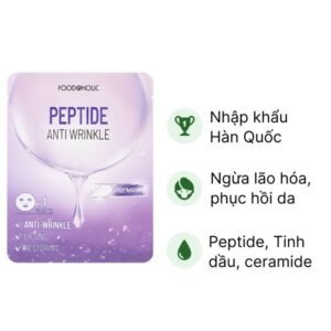 Mặt nạ Foodaholic Peptide Anti Wrinkle trẻ hóa, lấp đầy nếp nhăn miếng 23ml - 07/2024 | nhathuocchangpharma.com