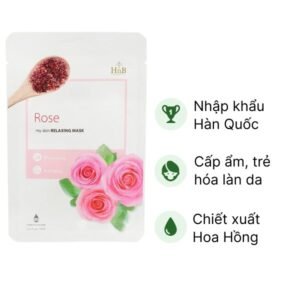 Mặt nạ giấy HnB hoa hồng thư giãn, cấp ẩm, ngừa lão hóa miếng 20ml - 07/2024 | nhathuocchangpharma.com