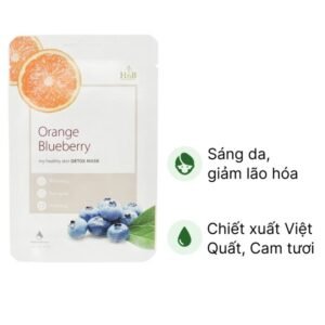 Mặt nạ giấy HnB việt quất & cam tươi trắng da, giữ ẩm miếng 20ml - 07/2024 | nhathuocchangpharma.com