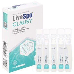 Men vi sinh LiveSpo Clausy giúp cân bằng hệ vi sinh đường ruột hộp 20 ống x 5ml - 07/2024 | nhathuocchangpharma.com