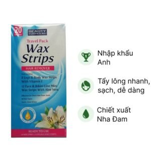 Miếng dán Beauty Formulas Wax Strips travel tẩy lông hộp 20 miếng - 07/2024 | nhathuocchangpharma.com