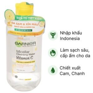 Nước tẩy trang Garnier Vitamin C giúp làm sạch, sáng da chai 400ml - 07/2024 | nhathuocchangpharma.com
