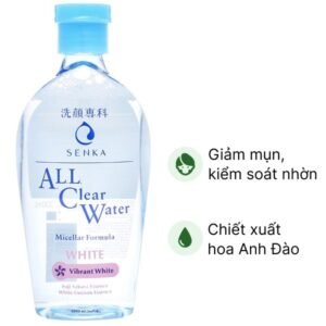 Nước tẩy trang Senka All Clear Water White sạch bã nhờn, mờ vết sạm chai 230ml - 07/2024 | nhathuocchangpharma.com