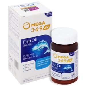 Omega 3-6-9 JV hỗ trợ giảm mỡ máu, giảm nguy cơ xơ vữa mạch máu hộp 60 viên - 08/2024 |nhathuocankhang.com