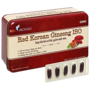 Red Korean Ginseng ISO hỗ trợ bồi bổ, tăng đề kháng hộp 60 viên - 07/2024 | nhathuocchangpharma.com