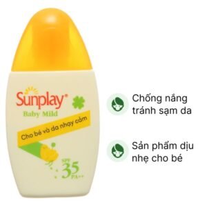 Sữa chống nắng Sunplay Baby Milk SPF 35/PA++ cho bé & da nhạy cảm chai 30g - 07/2024 | nhathuocchangpharma.com