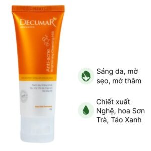 Sữa rửa mặt Decumar Anti-acne Brightening sáng da, mờ thâm tuýp 50g - 07/2024 | nhathuocchangpharma.com
