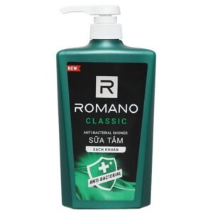 Sữa tắm Romano Classic giúp sạch khuẩn chai 650g - 07/2024 | nhathuocchangpharma.com