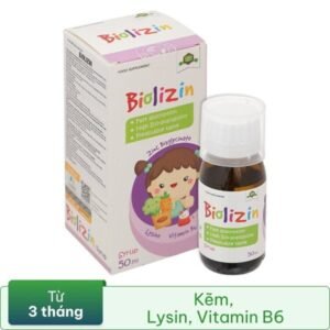 Siro Biolizin giúp tăng cường sức đề kháng cho cơ thể lọ 50ml - 07/2024 | nhathuocchangpharma.com