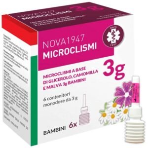 Thụt hậu môn Nova 1947 Microclismi 3g cho trẻ em hộp 6 tuýp - 07/2024 | nhathuocchangpharma.com