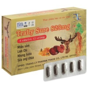 TraLy Sure 823mg giúp tăng cường đề kháng, giảm mệt mỏi hộp 60 viên - 07/2024 | nhathuocchangpharma.com