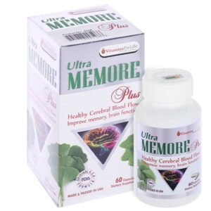 Ultra Memore Plus tăng cường hoạt động não, cải thiện trí nhớ chai 60 viên - 07/2024 | nhathuocchangpharma.com
