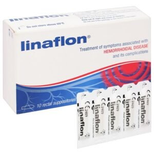 Viên đặt Linaflon hỗ trợ trị các triệu chứng liên quan tới bệnh trĩ hộp 10 viên - 08/2024 |nhathuocankhang.com