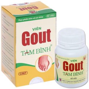 Viên Gout Tâm Bình hỗ trợ giảm triệu chứng đau do gout chai 60 viên - 07/2024 | nhathuocchangpharma.com