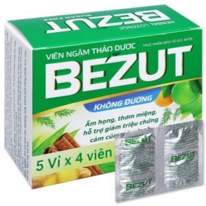 Viên ngậm Bezut không đường hỗ trợ giảm cảm cúm hộp 20 viên - 07/2024 | nhathuocchangpharma.com