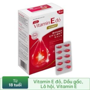 Vitamin E đỏ Kawa hạn chế lão hóa, làm đẹp da hộp 30 viên - 07/2024 | nhathuocchangpharma.com