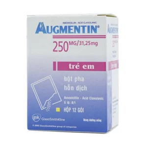 Bột Augmentin 250mg/31.25mg GSK điều trị nhiễm khuẩn (12 gói)